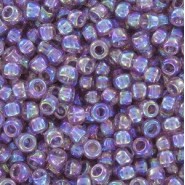 Toho rocailles 8/0 rond Transparent-Rainbow Lt Amethyst - TR-08-166